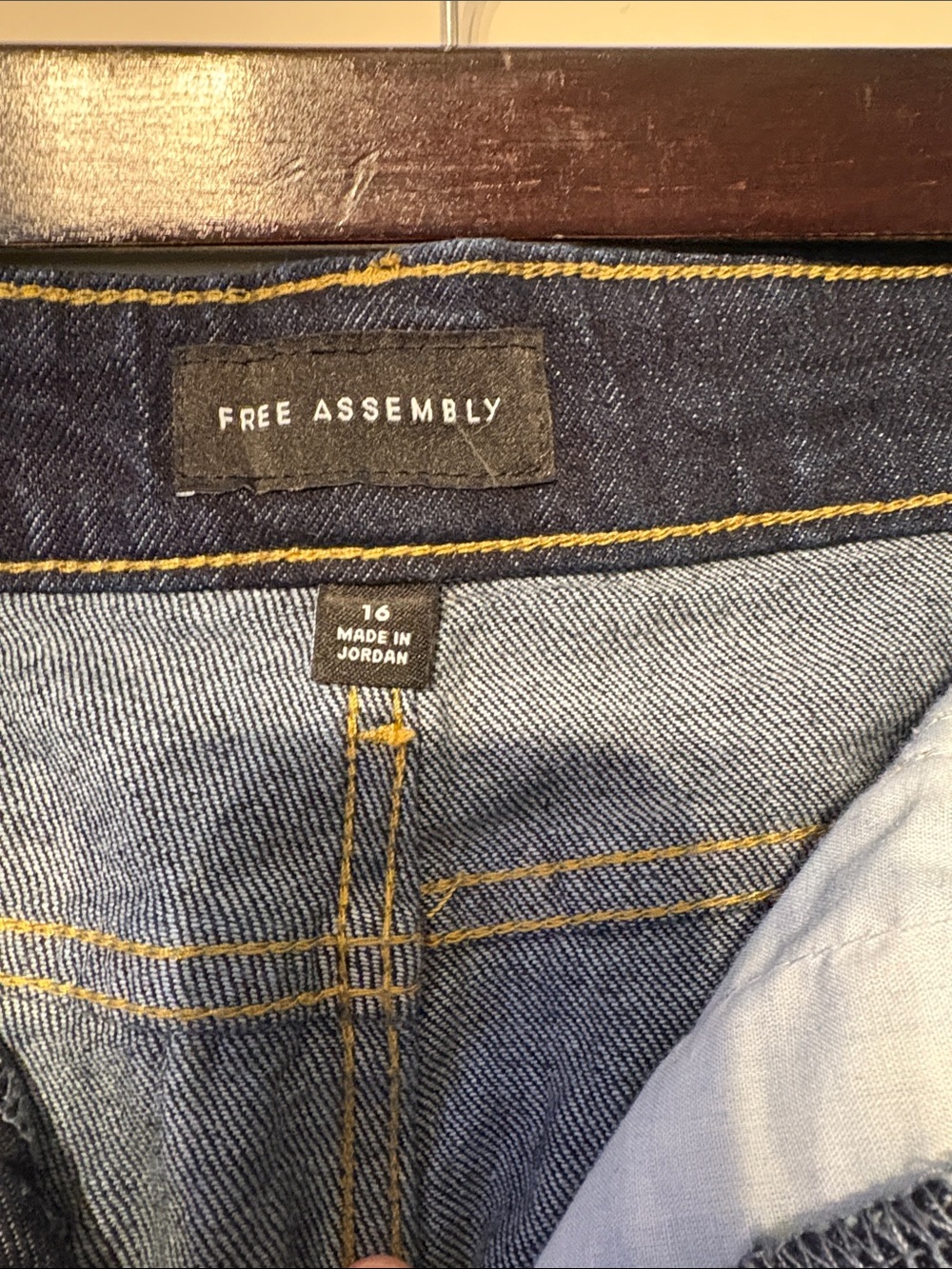 Free People Dark Blue Straight-Leg Jeans - Picture 3 of 4